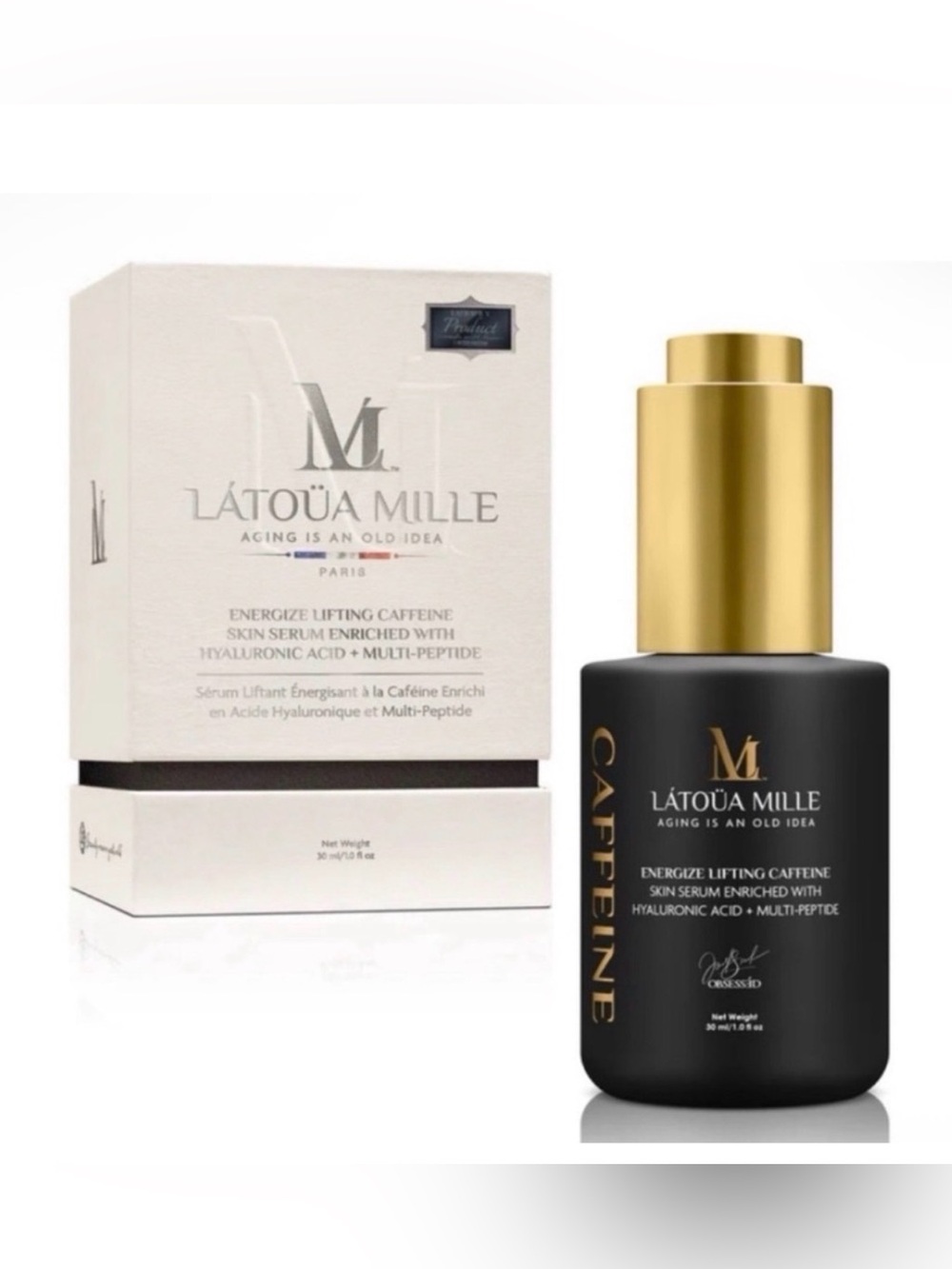 Latoua Mille Energize Lifting Caffeine Serum With Multi-Peptides ~ Retails $550